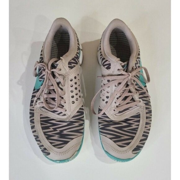 NIKE Women's Free 5.0 V4 Zebra Print Medium Orweood Brown US 7.5 - Picture 1 of 10